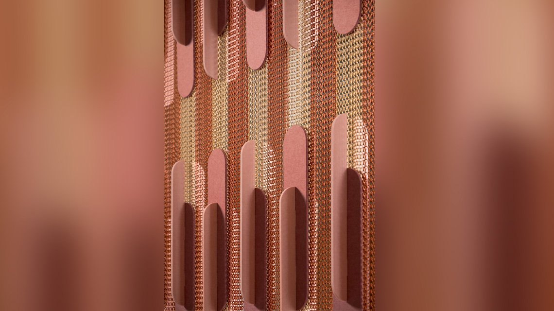 Séparation d'espace acoustique en chaînes aluminium Kriskadecor - <p>Séparation d’espace en chaînes à maillons aluminium Kriskadecor conçue pour améliorer l’acoustique tout en structurant l’espace.</p>