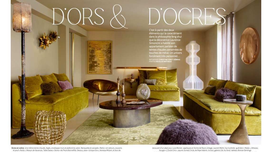 Article Living Etc – Maille métallique inox et design intérieur contemporain - <p>Page de la revue Living Etc mettant en lumière un projet d’architecture intérieure intégrant la maille métallique inox comme matière décorative. Le métal dialogue avec la lumière et les textures pour créer une ambiance chaleureuse et contemporaine.</p>